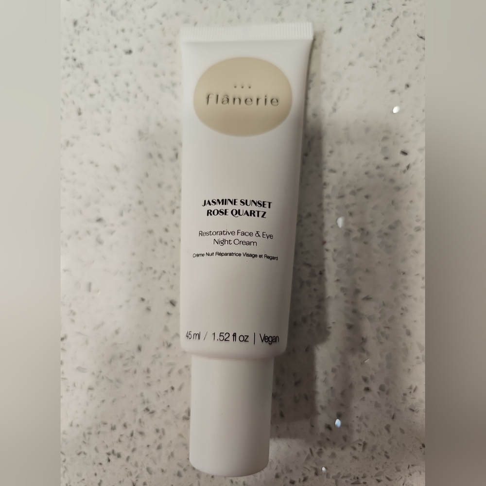 Flanerie Jasmine Sunset Rose Quartz Restorative Face Cream 1.52 oz 45ml New